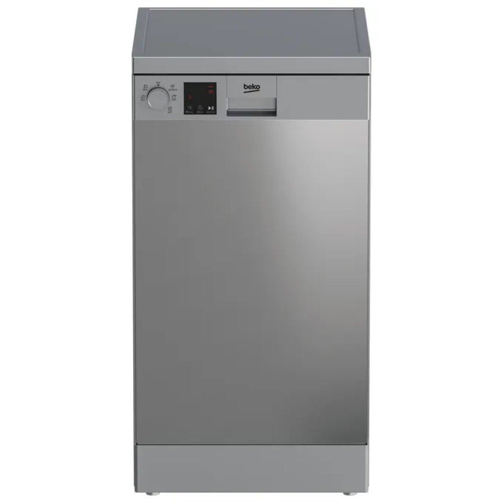 Beko DVS05030X Lavastoviglie Slim 45 cm, 10 Coperti, Classe D, Acciaio Inox