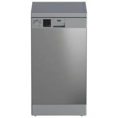Beko DVS05030X Lavastoviglie Slim 45 cm, 10 Coperti, Classe D, Acciaio Inox
