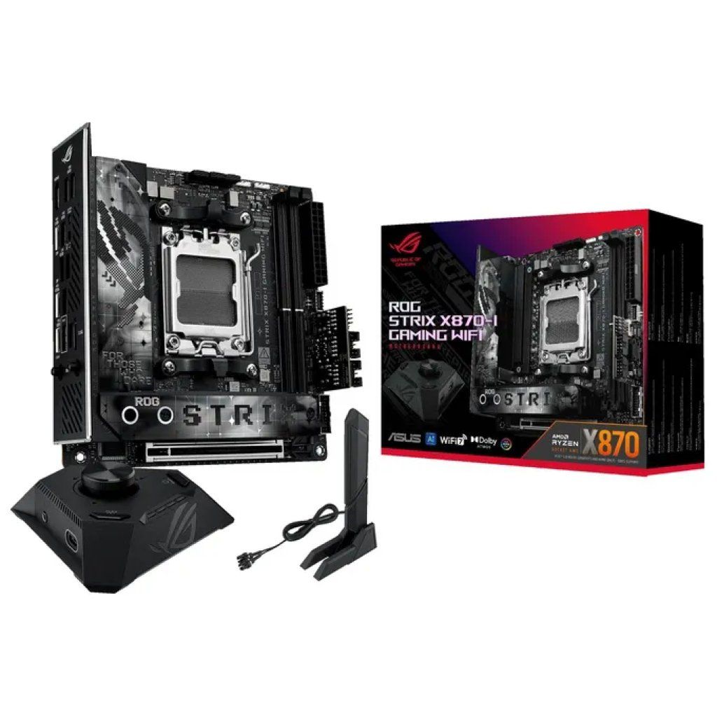ASUS ROG Strix X870-I Gaming WiFi – Scheda madre Mini-ITX AM5 DDR5 ASUS ROG Strix X870-I Gaming WiFi – Scheda madre Mini-ITX AM5 DDR5