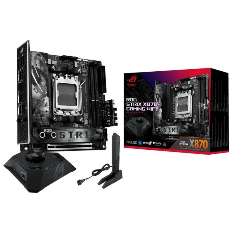 ASUS ROG Strix X870-I Gaming WiFi – Scheda madre Mini-ITX AM5 DDR5 ASUS ROG Strix X870-I Gaming WiFi – Scheda madre Mini-ITX AM5 DDR5
