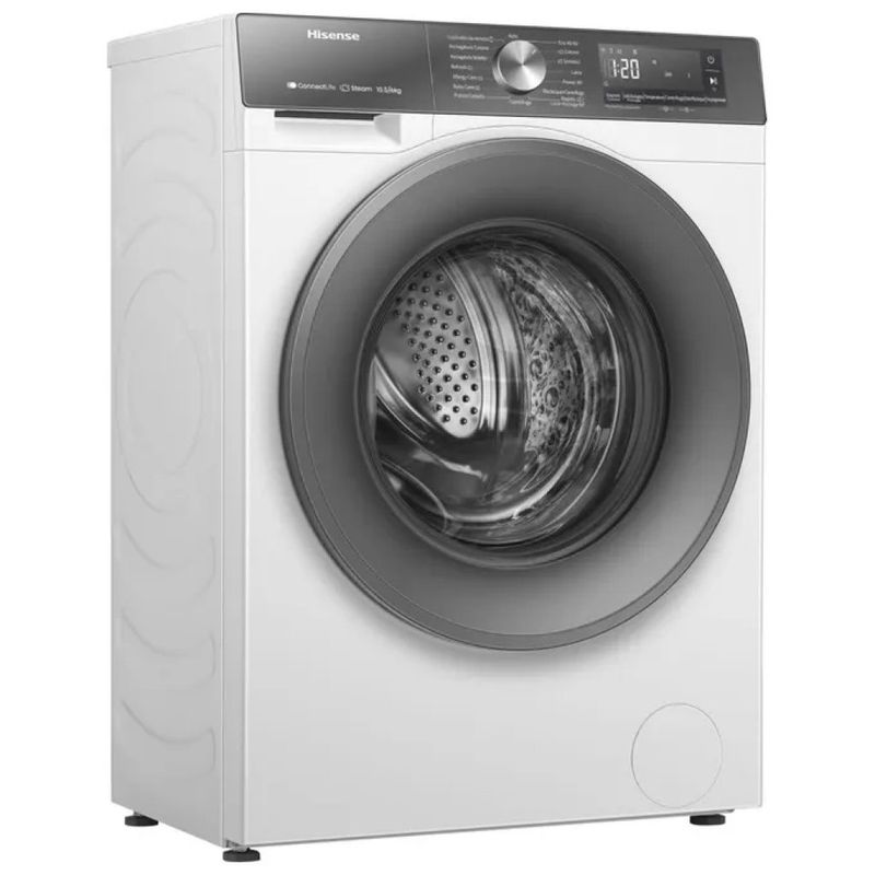 Hisense WD3S1043BW7 Lavasciuga 10,5/6 kg, 1400 giri, Wi-Fi e Vapore