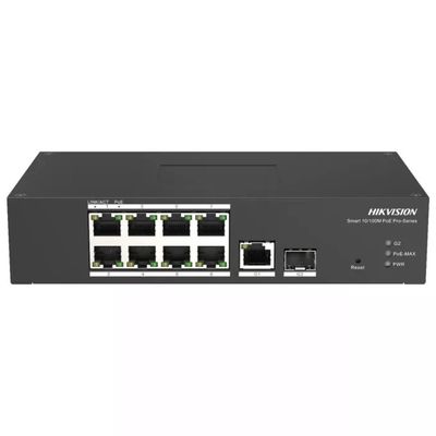 Hikvision DS-3T1310P-SI-HS Switch Gestito Industriale 8 Porte Fast Ethernet PoE 10