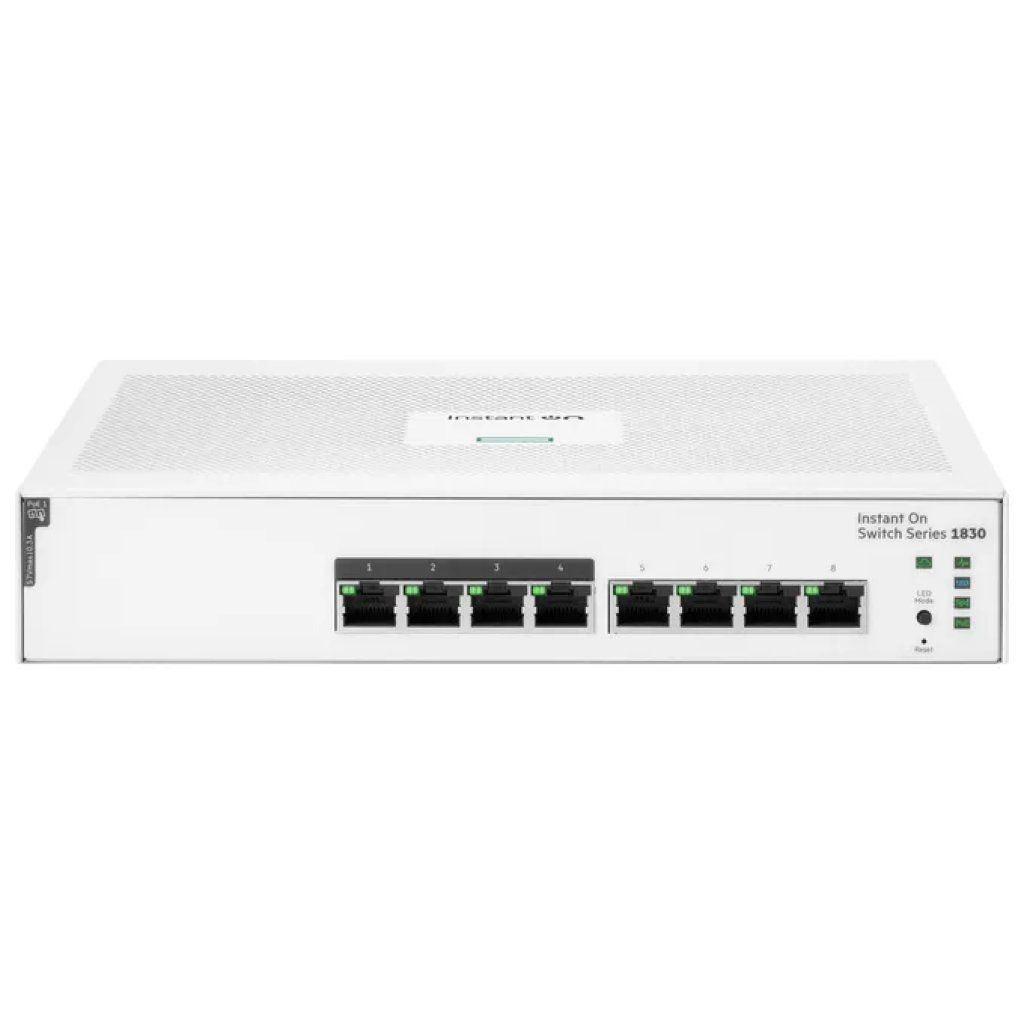 HPE Aruba Instant On 1830 Switch Gigabit PoE, 8 porte HPE Aruba Instant On 1830 Switch Gigabit PoE, 8 porte