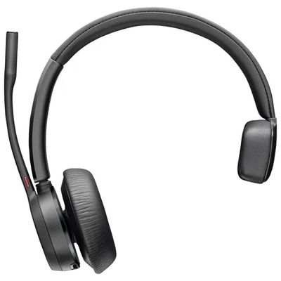 HP Poly Voyager 4310 UC – Auricolare Mono Bluetooth con USB-A e Base di Ricarica, Nero