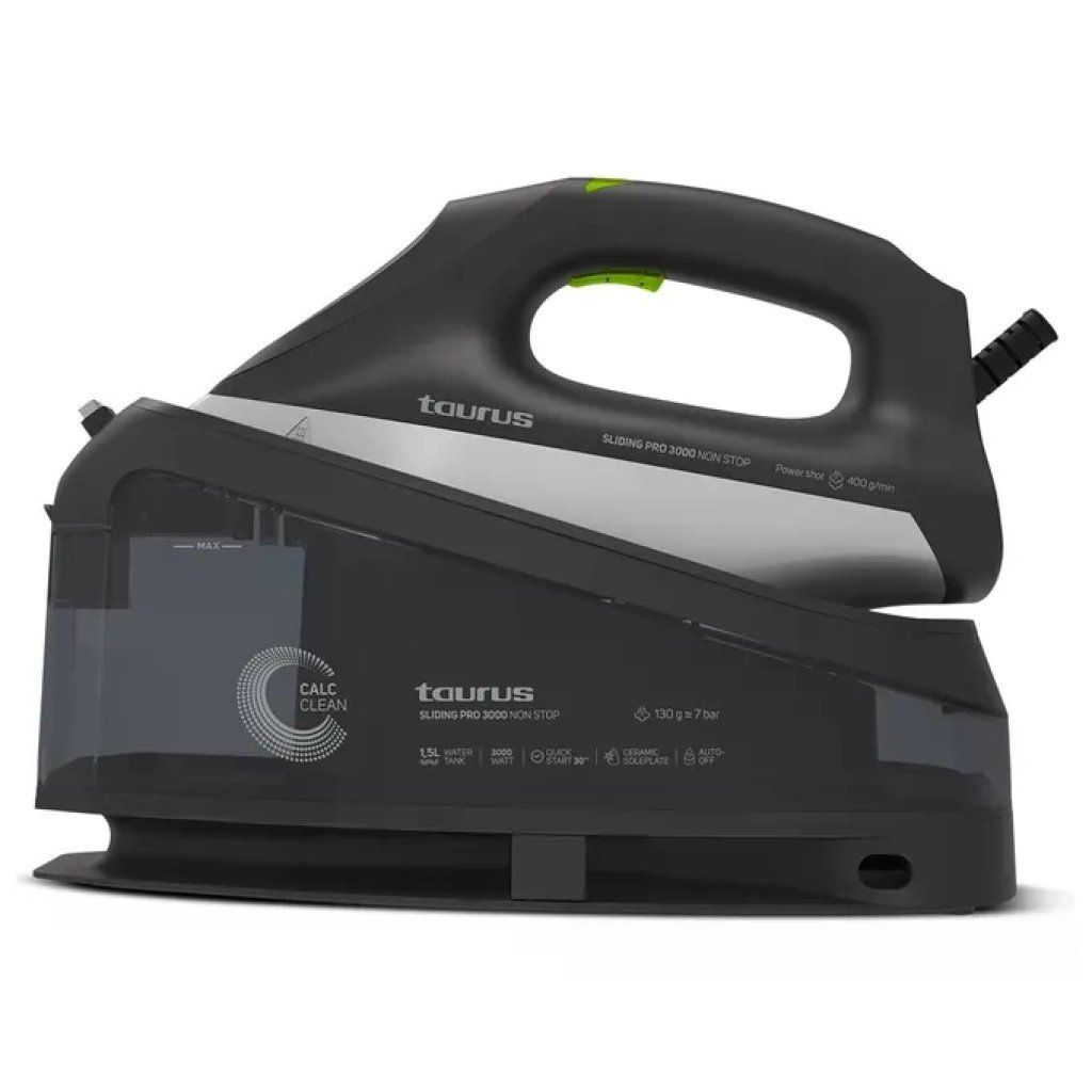 Taurus Sliding Pro 3000 Non Stop – Ferro da stiro con caldaia 3000 W, 1,5 L Taurus Sliding Pro 3000 Non Stop – Ferro da stiro con caldaia 3000 W, 1,5 L