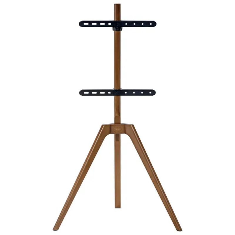 Thomson S603 Supporto TV da Pavimento in Legno, 45–65 pollici, Marrone
