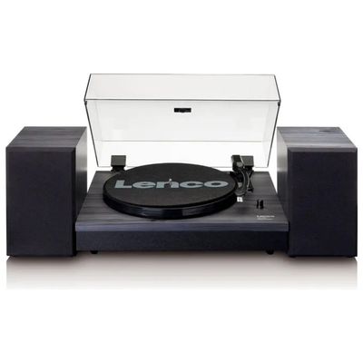 Lenco LS-300BK Giradischi Bluetooth con Altoparlanti Integrati, Nero Lenco LS-300BK Giradischi Bluetooth con Altoparlanti Integrati, Nero