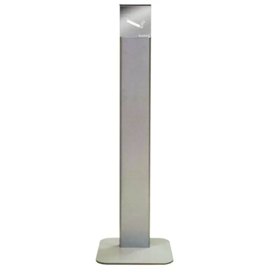 Alubox Posacenere a Colonna Argento in Alluminio e Acciaio Inox Alubox Posacenere a Colonna Argento in Alluminio e Acciaio Inox