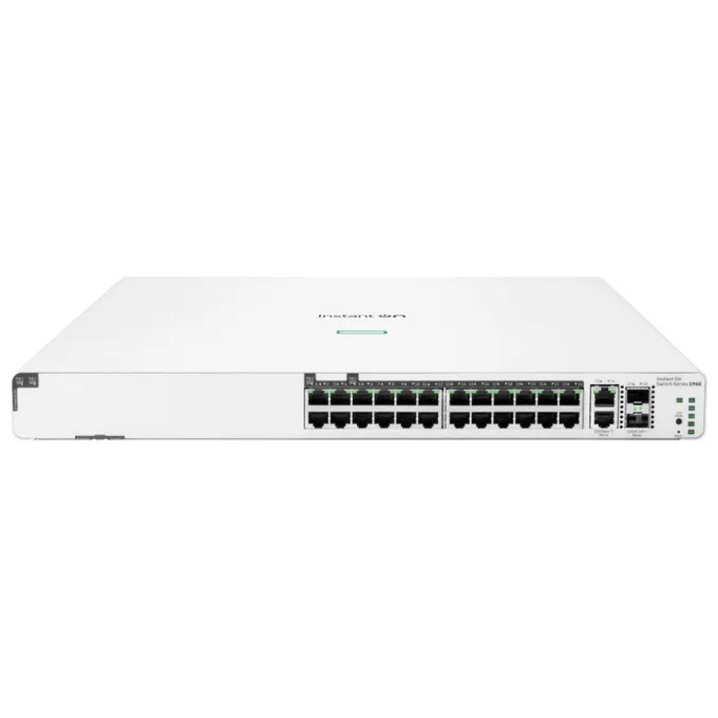 HPE Aruba Instant On 1960 JL807A Switch Gestito PoE 24 Porte Gigabit, 370 W HPE Aruba Instant On 1960 JL807A Switch Gestito PoE 24 Porte Gigabit, 370 W