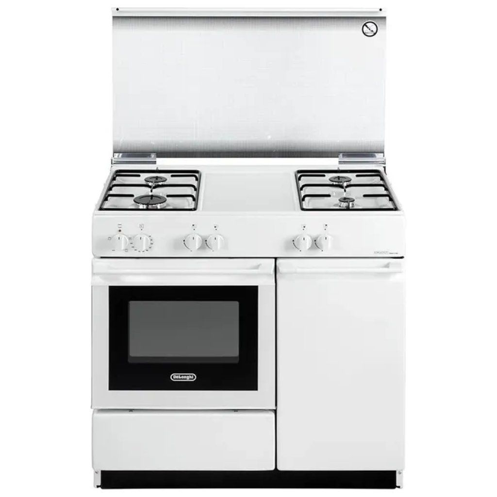 DELONGHI De’Longhi SEW 8540 N EDM Cucina a Gas 4 Fuochi con Forno Elettrico 42 L e Grill, Bianca DELONGHI De’Longhi SEW 8540 N EDM Cucina a Gas 4 Fuochi con Forno Elettrico 42 L e Grill, Bianca