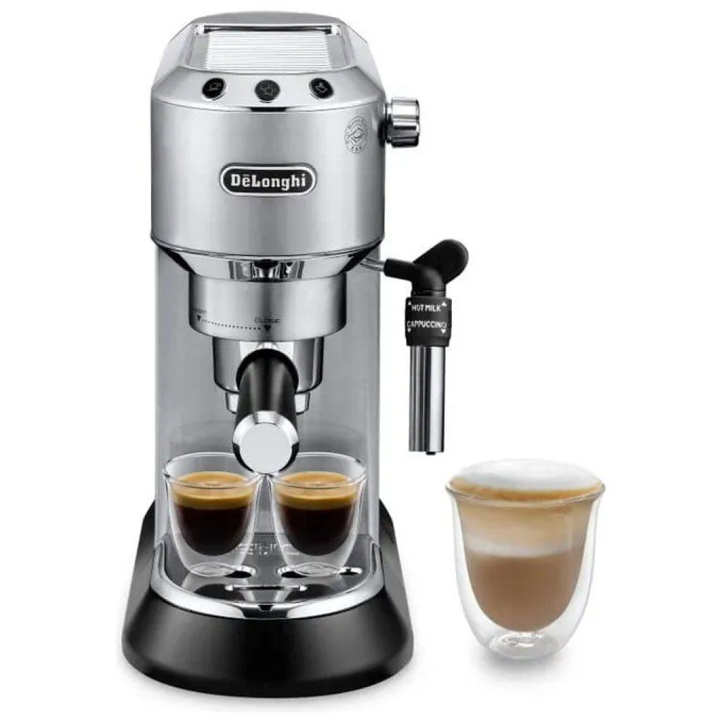 DELONGHI De’Longhi Dedica Style EC685.M Macchina per Caffè Espresso, 15 bar, 1300 W, Argento
