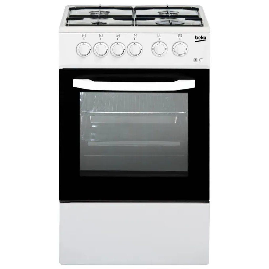 Beko CSS42014FW Cucina a Gas 4 Fuochi con Forno Elettrico 54 L Beko CSS42014FW Cucina a Gas 4 Fuochi con Forno Elettrico 54 L