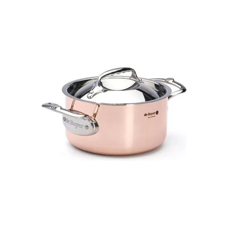 De Buyer Prima Matera – Pentola a induzione in rame, 16 cm, 1,8 L