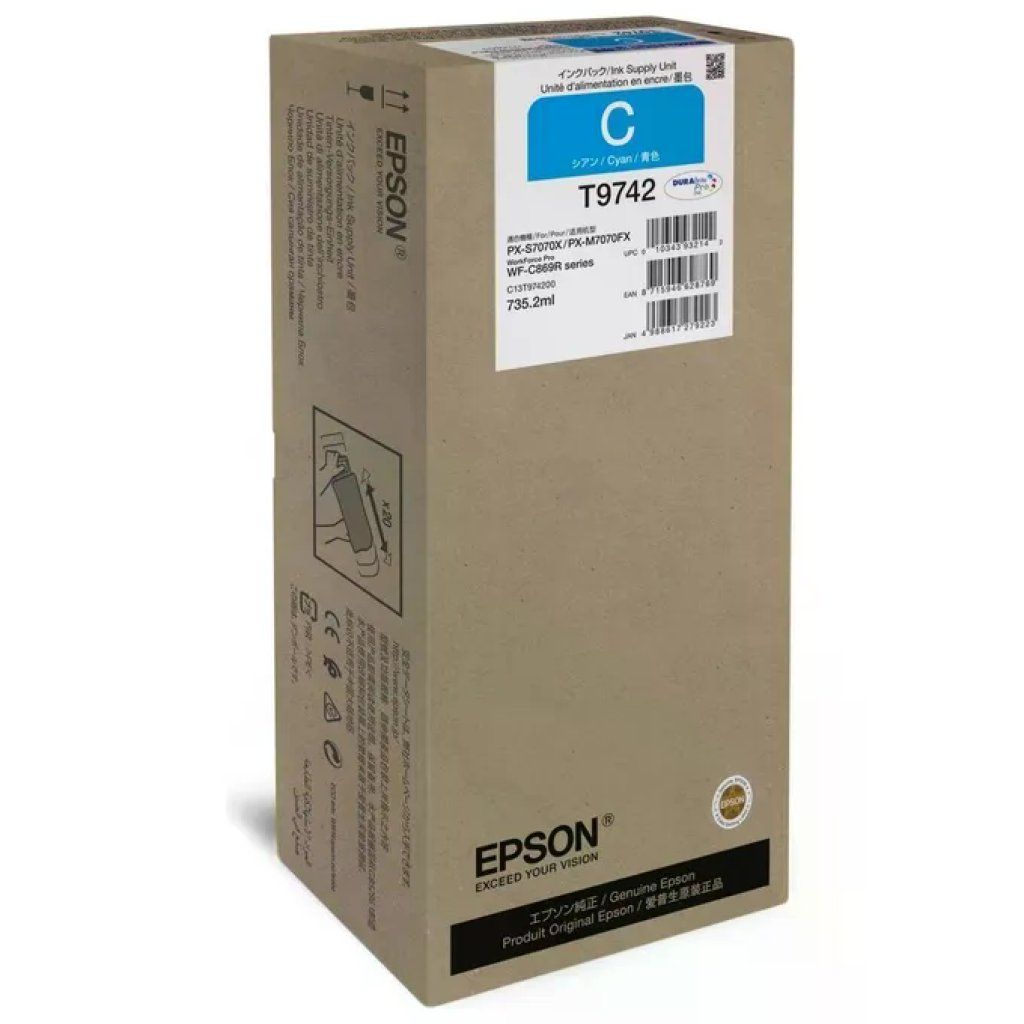 Epson C13T97420N Cartuccia Originale Ciano 735,2 ml Epson C13T97420N Cartuccia Originale Ciano 735,2 ml