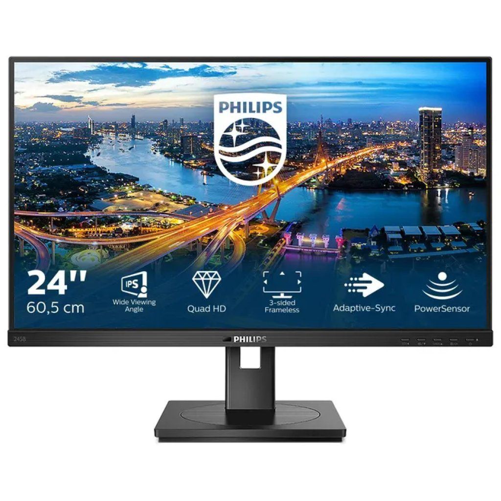 PHILIPS Monitor Philips 245B1/00 B Line 23,8″ IPS Quad HD