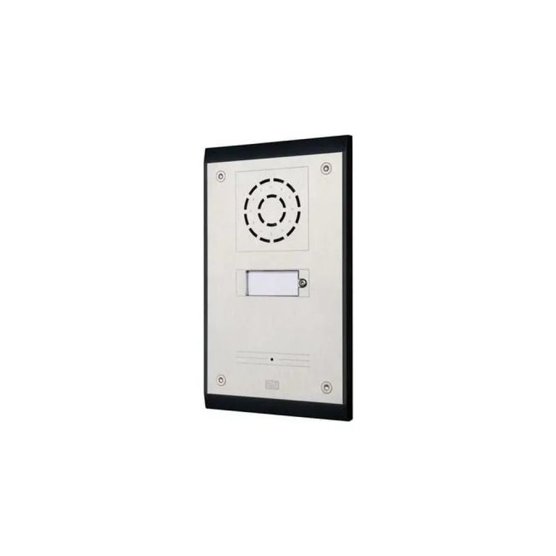 2N Helios IP Uni 9153101 Citofono IP SIP PoE con 1 tasto, nero e argento