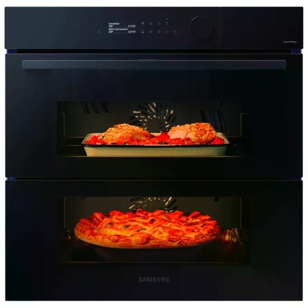 Samsung NV7B5760WBK-U5 Forno da Incasso Dual Cook Flex Steam 76 L A+ Nero