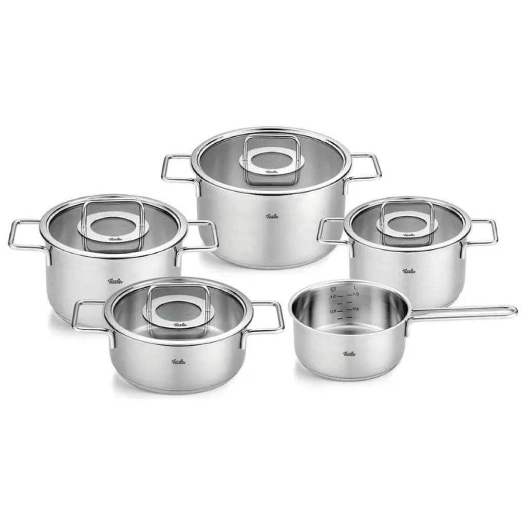 Fissler Pure Set di Pentole 5 Pezzi in Acciaio Inox Fissler Pure Set di Pentole 5 Pezzi in Acciaio Inox