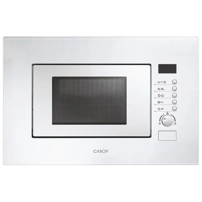 Candy MIC20GDFBIT Microonde da Incasso con Grill, 20 L, 800 W, 13 Programmi, Bianco