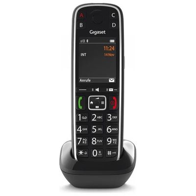 Gigaset E720HX Cordless DECT per Anziani con Bluetooth, Display 2,2" e Tasto SOS