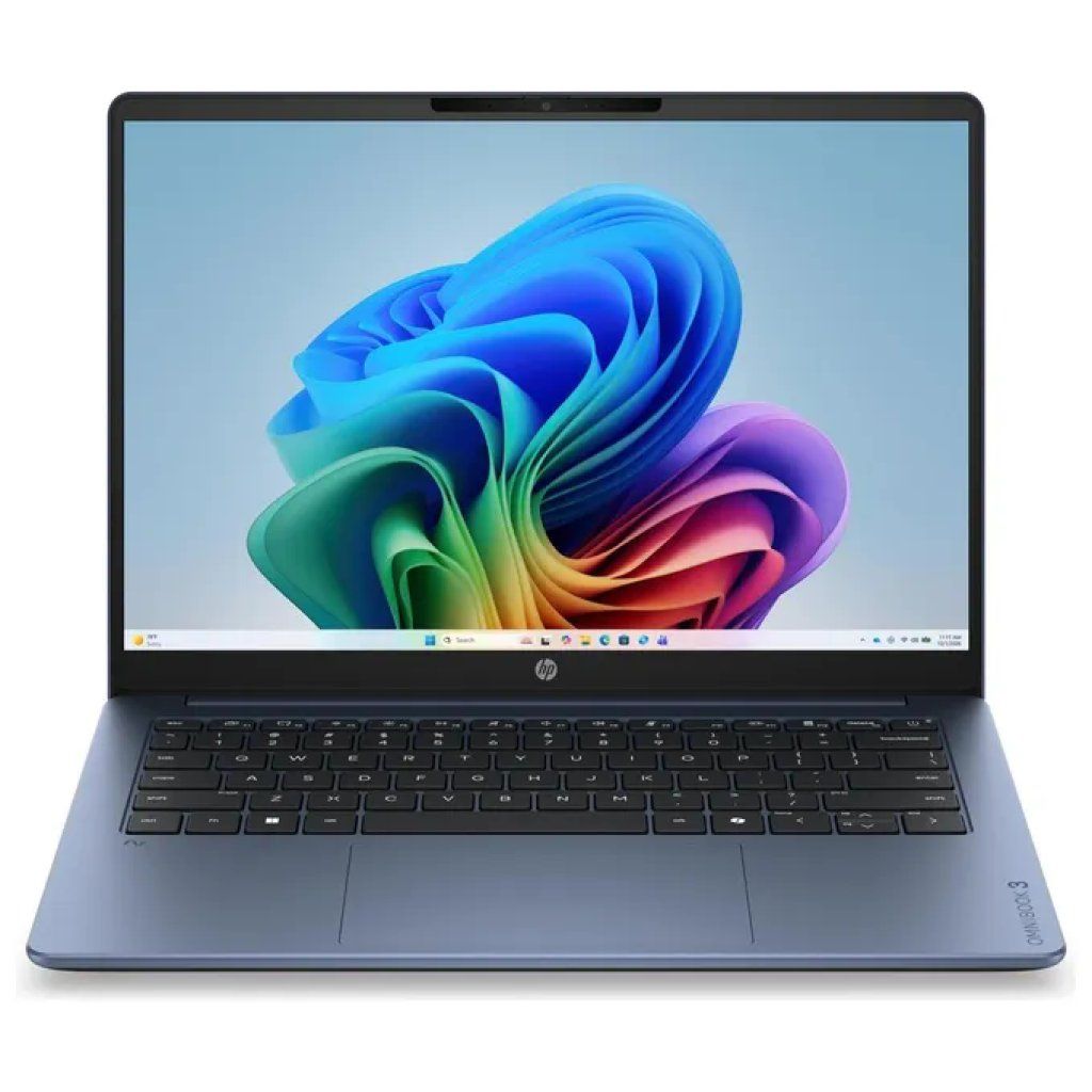HP OmniBook 3 14” 2K, Snapdragon X1-26-100, 8 GB RAM, 512 GB SSD, Wi-Fi 6E, Windows 11 Home, Blu