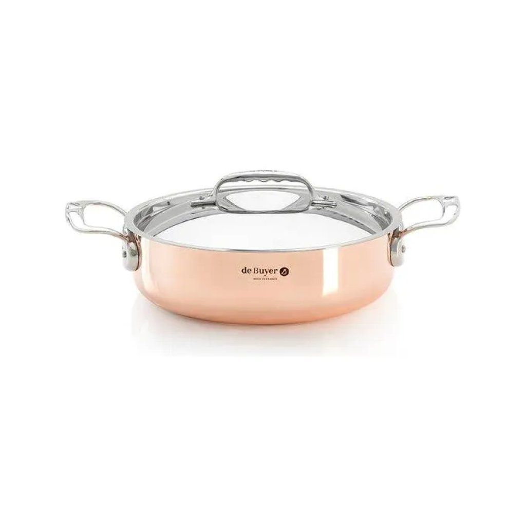 De Buyer Prima Matera casseruola bassa 28 cm con coperchio De Buyer Prima Matera casseruola bassa 28 cm con coperchio