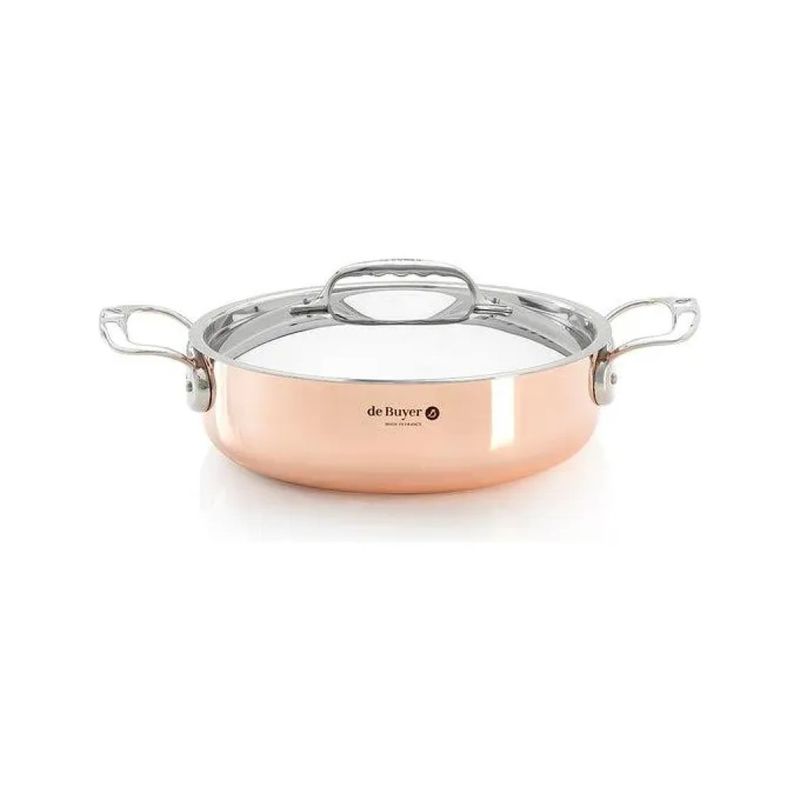 De Buyer Prima Matera casseruola bassa 28 cm con coperchio
