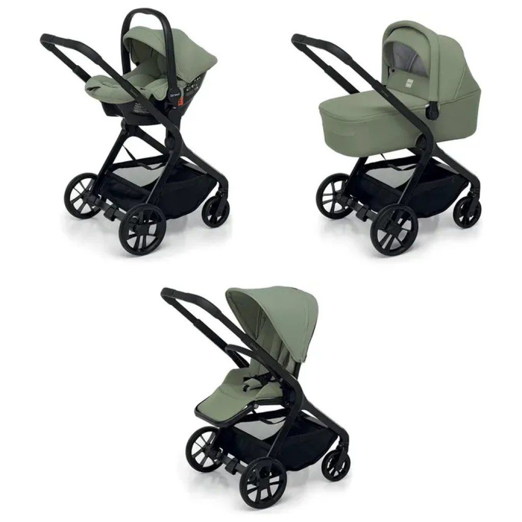 Brevi Trio Brio 3 in 1 Passeggino Modulare i-Size Salvia Brevi Trio Brio 3 in 1 Passeggino Modulare i-Size Salvia