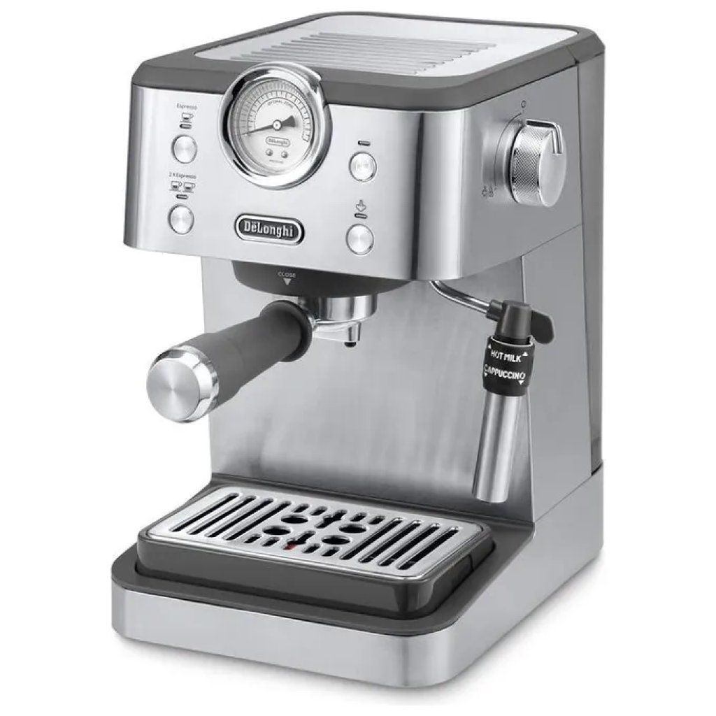 DELONGHI De’Longhi EM450.M Linea Classic – Macchina da caffè manuale 15 bar, 1,7 L, nero e acciaio inox DELONGHI De’Longhi EM450.M Linea Classic – Macchina da caffè manuale 15 bar, 1,7 L, nero e acciaio inox