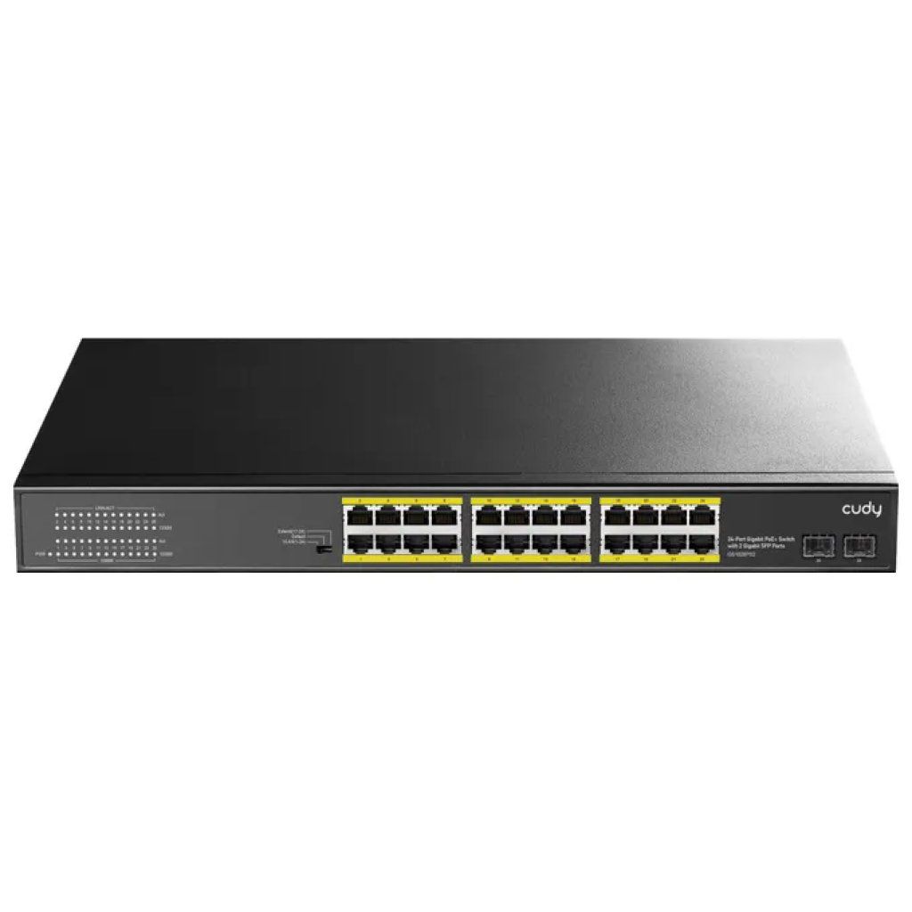 Cudy GS1028PS2 Switch Gigabit PoE+ 24 porte, 2 SFP, 300 W, rack