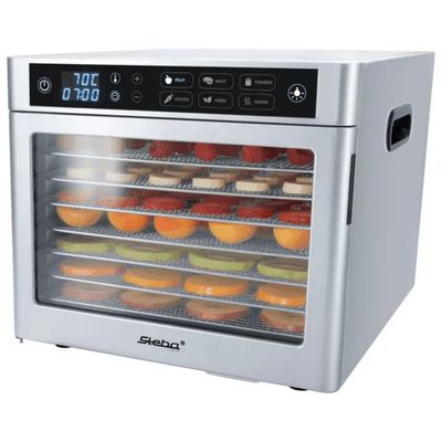 Steba ED 80 Steel Deluxe – Disidratatore alimentare in acciaio inox, 8 ripiani, 500 W Steba ED 80 Steel Deluxe – Disidratatore alimentare in acciaio inox, 8 ripiani, 500 W