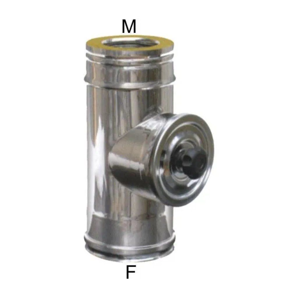 MARAL 63366 Tubo inox doppia parete con sportello d’ispezione