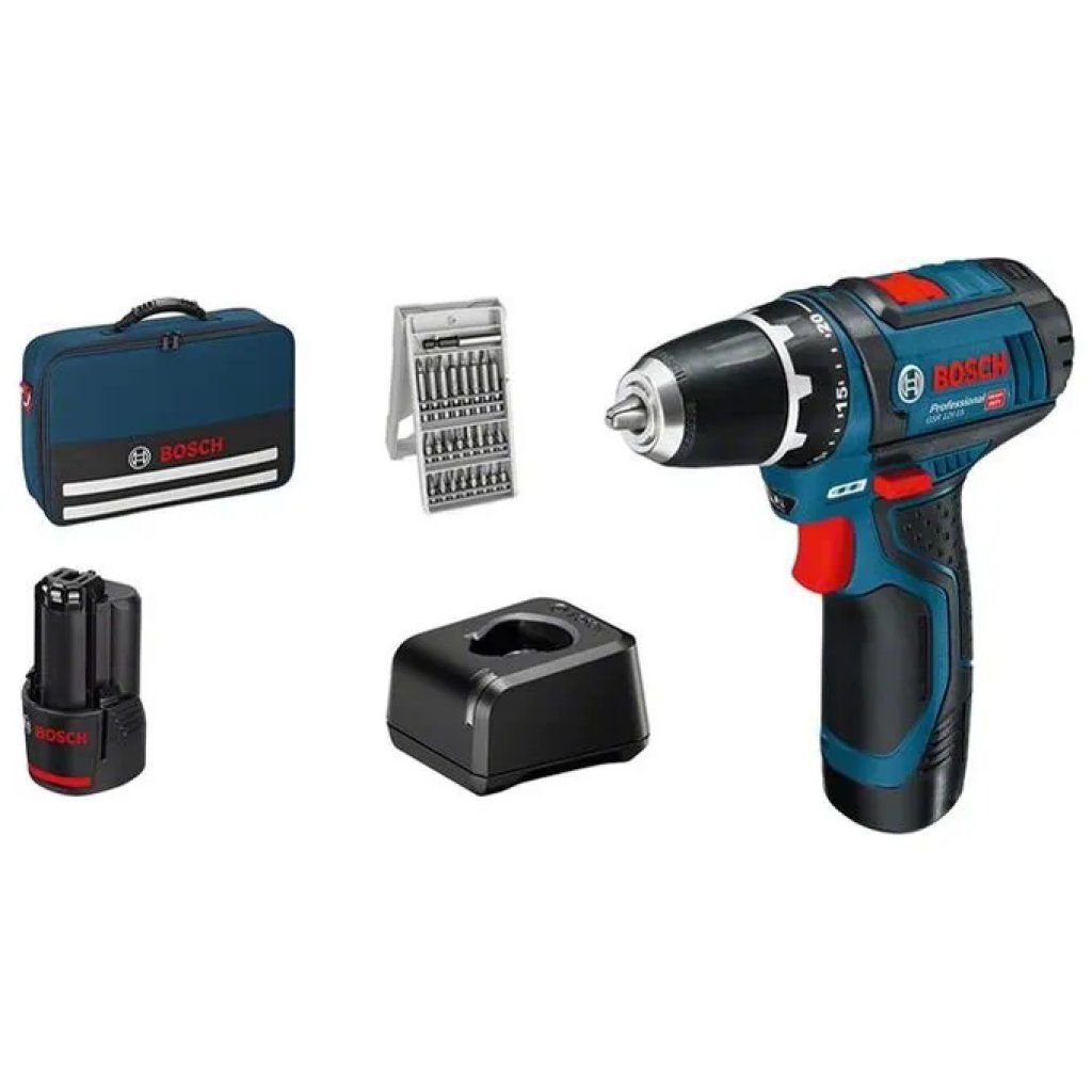 Bosch Professional GSR 12V-15 Trapano Avvitatore a Batteria, 30 Nm