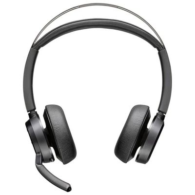 POLY HP Poly Voyager Focus 2 – Cuffie Wireless Bluetooth USB-C con Base di Ricarica, Nero