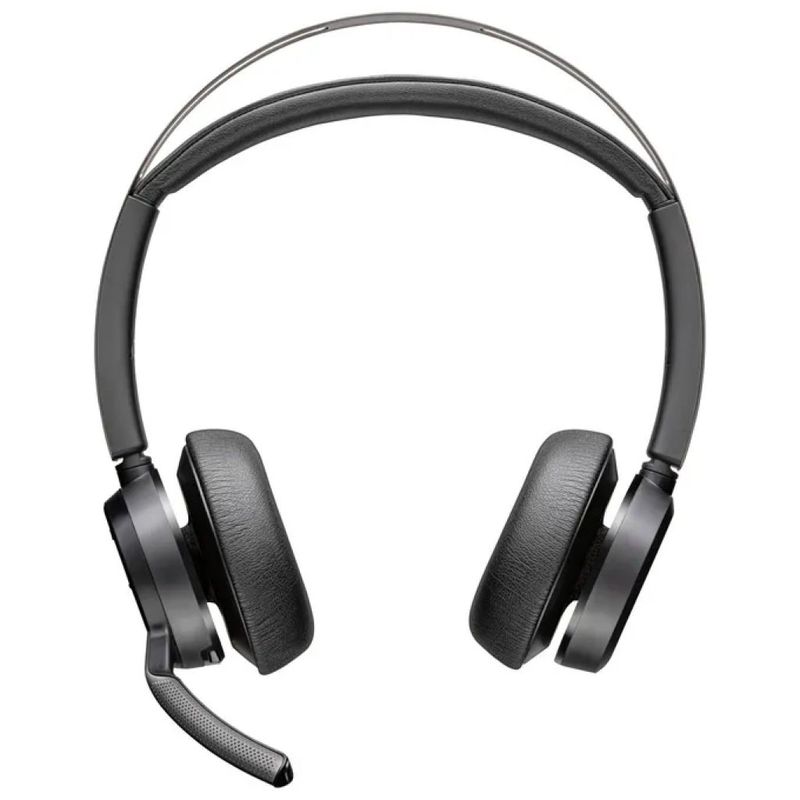 POLY HP Poly Voyager Focus 2 – Cuffie Wireless Bluetooth USB-C con Base di Ricarica, Nero