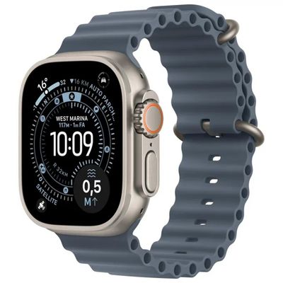 Apple Watch Ultra 3 MEWH4QL-A GPS + Cellular 49 mm in titanio con cinturino Ocean blu Apple Watch Ultra 3 MEWH4QL-A GPS + Cellular 49 mm in titanio con cinturino Ocean blu