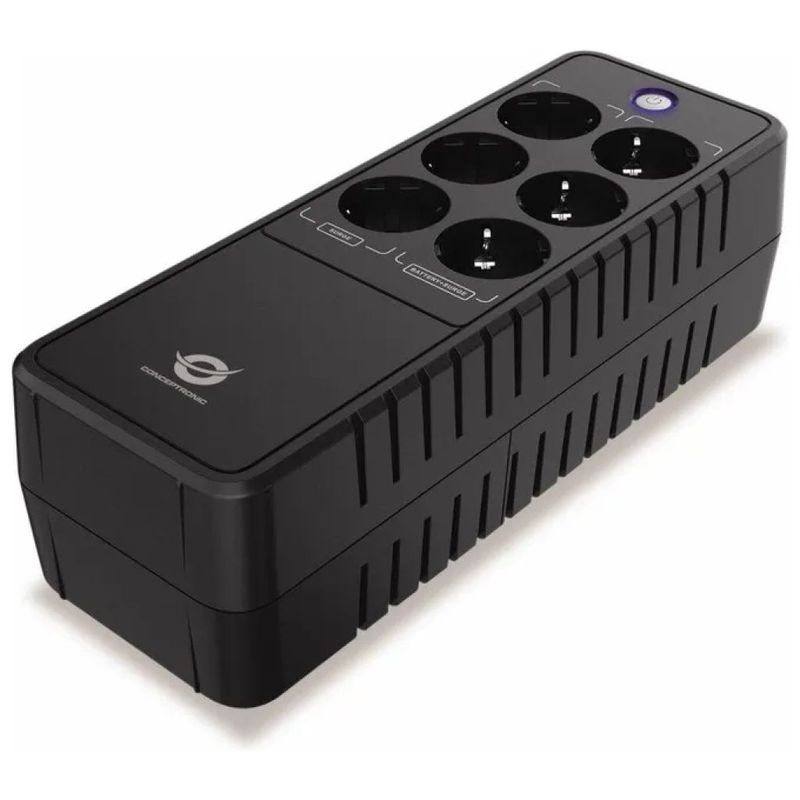 Conceptronic ZEUS09E UPS Standby 850 VA 490 W, 6 prese