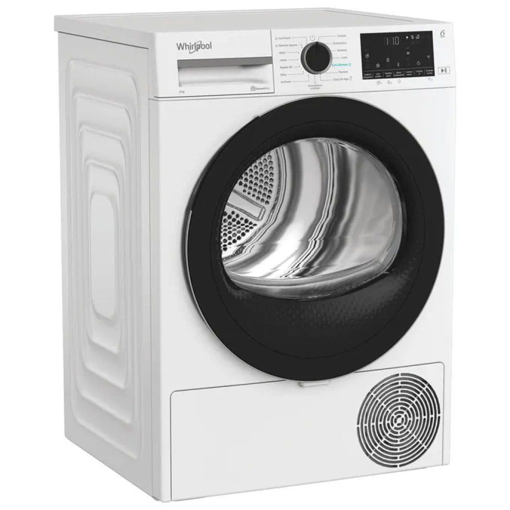 Whirlpool CWDR48MWBSIT Asciugatrice a Pompa di Calore 8 kg Wi-Fi