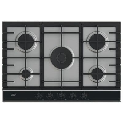 Haier HAHG7W5XH Piano Cottura a Gas 75 cm, 5 Fuochi, Acciaio Inox Haier HAHG7W5XH Piano Cottura a Gas 75 cm, 5 Fuochi, Acciaio Inox