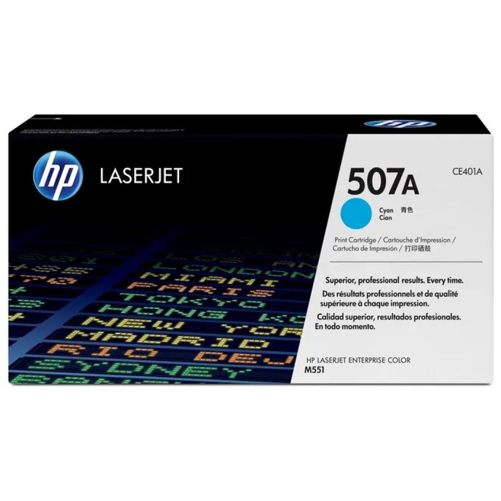 HP Toner HP 507A CE401A Ciano Originale – 6.000 Pagine HP Toner HP 507A CE401A Ciano Originale – 6.000 Pagine