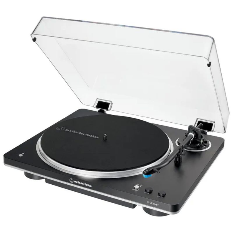 AUDIO TECHNICA Audio-Technica AT-LP70XBT Giradischi Automatico Bluetooth Nero/Argento