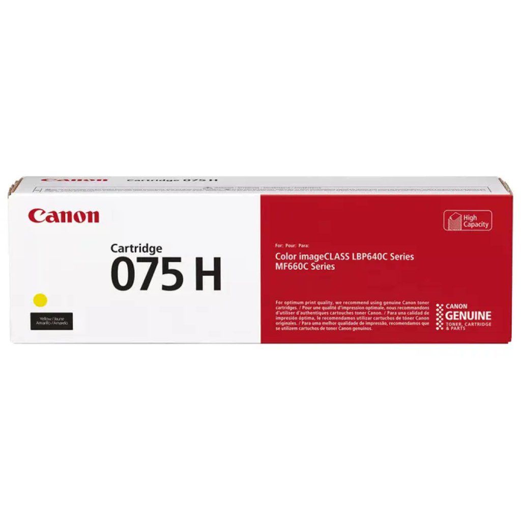 Canon CRG-075H Toner Giallo Originale Alta Capacità, 2.500 Pagine