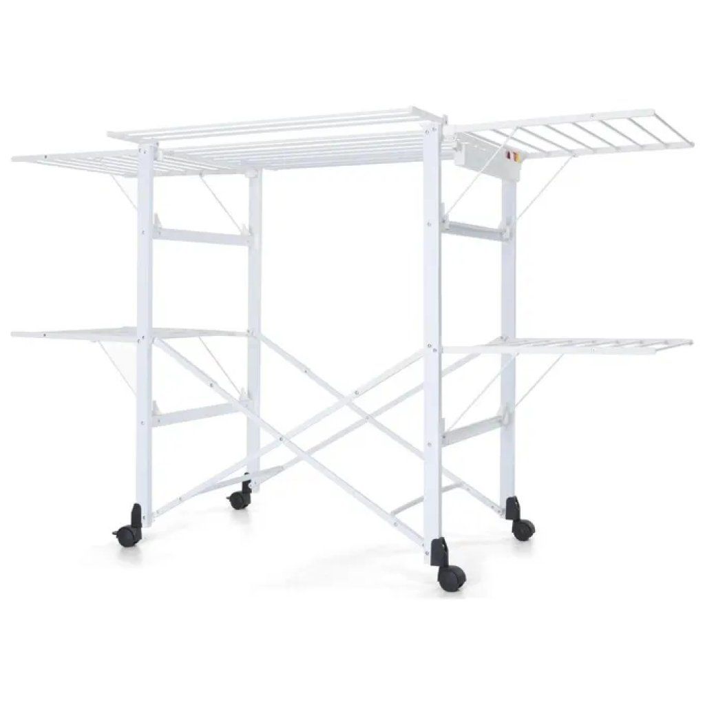 Foppapedretti Gulliver Alluminio – Stendibiancheria Pieghevole 27 m, Bianco Foppapedretti Gulliver Alluminio – Stendibiancheria Pieghevole 27 m, Bianco