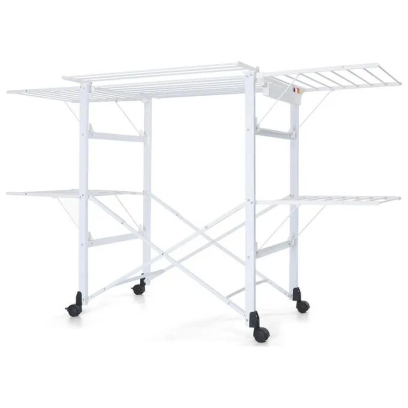 Foppapedretti Gulliver Alluminio – Stendibiancheria Pieghevole 27 m, Bianco