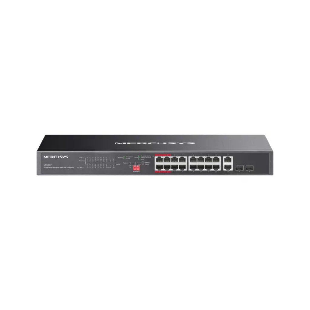 Mercusys MS120GP Switch Gigabit PoE+ Rack 20 Porte