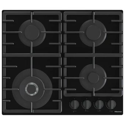 Hisense GG663BHF Piano cottura a gas 60 cm, 4 fuochi con Wok Hisense GG663BHF Piano cottura a gas 60 cm, 4 fuochi con Wok