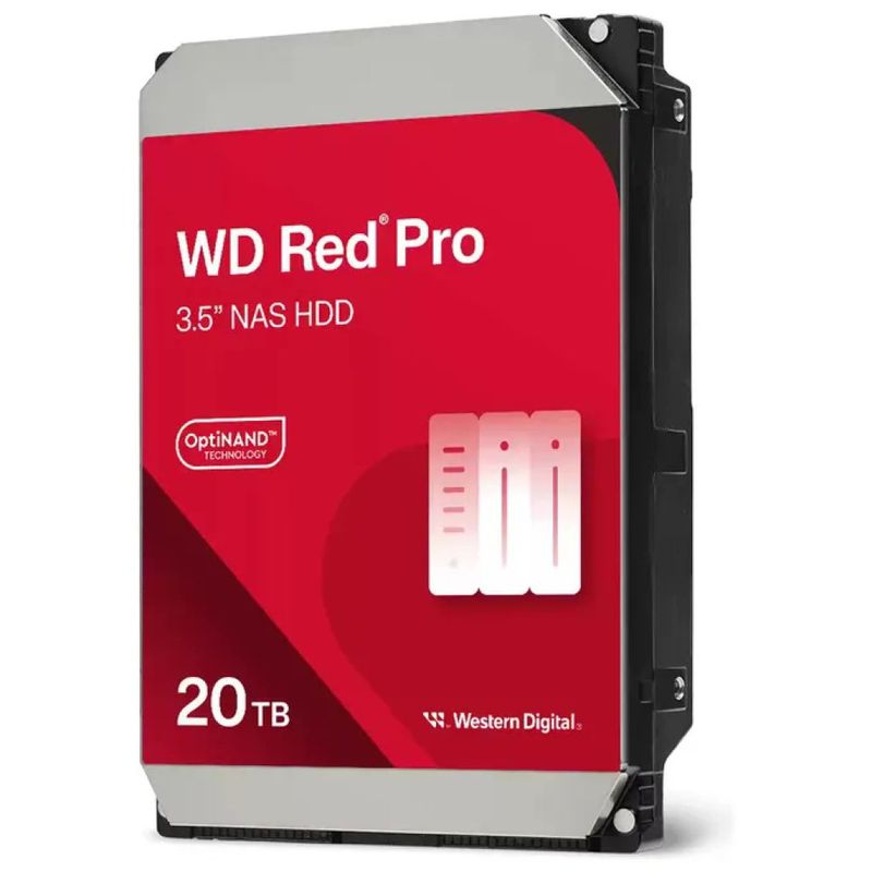 Western Digital WD202KFGX Red Pro Hard Disk Interno NAS 3.5'' 20 TB SATA III 7200 rpm 512 MB Cache CMR Western Digital WD202KFGX Red Pro Hard Disk Interno NAS 3.5'' 20 TB SATA III 7200 rpm 512 MB Cache CMR