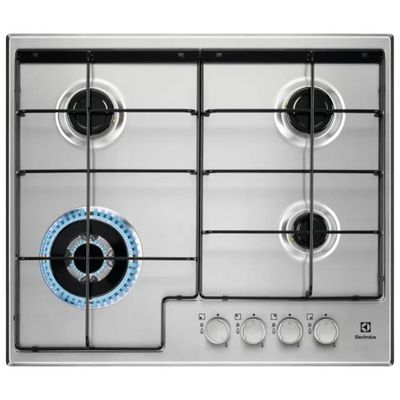 Electrolux EGS6434X Serie 300 – Piano cottura a gas 60 cm, 4 fuochi, inox Electrolux EGS6434X Serie 300 – Piano cottura a gas 60 cm, 4 fuochi, inox
