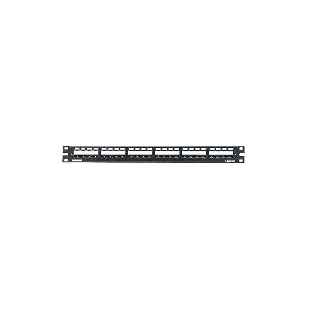 Panduit CP24WSBLY Pannello Patch Modulare in Metallo 24 Porte 1U con Barra Gestione Cavi colore Nero