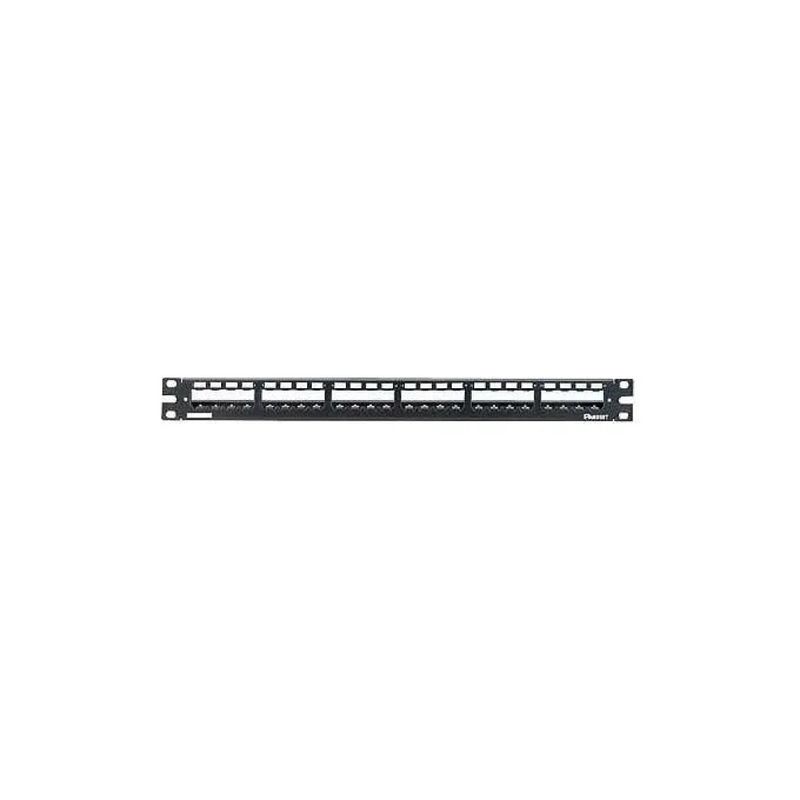 Panduit CP24WSBLY Pannello Patch Modulare in Metallo 24 Porte 1U con Barra Gestione Cavi colore Nero